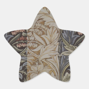 William Morris Bluebell Tapestry Design Star Sticker