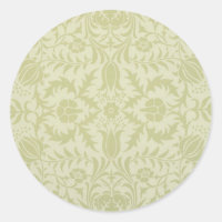 William Morris Borage vintage soft green damask