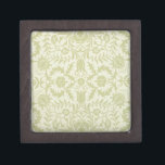 William Morris Borage Wedding Soft Green Jewellery Box<br><div class="desc">This beautiful antique pattern is based on the William Morris Borage wallpaper design from the mid 1800s. A lovely pattern for soft and beautiful gifts,  traditional weddings and celebrations,  it's subtle and gorgeous.</div>