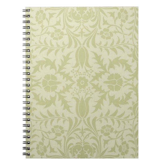 William Morris Borage Wedding Soft Green Notebook (Front)
