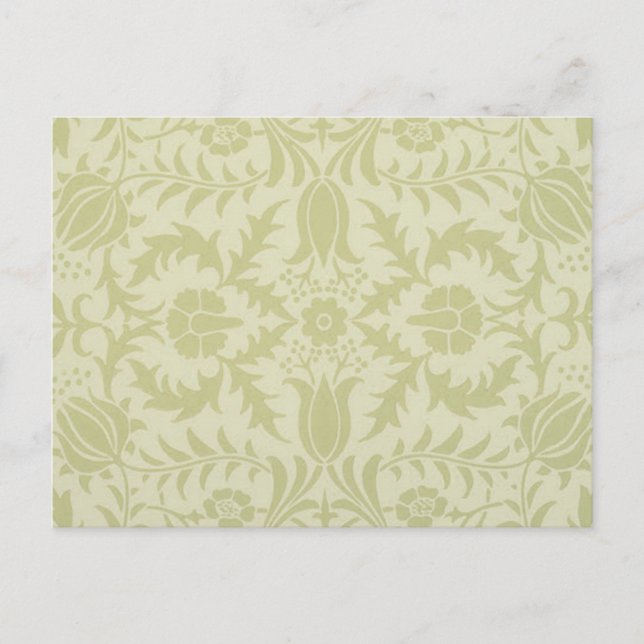 William Morris Borage Wedding Soft Green Postcard (Front)