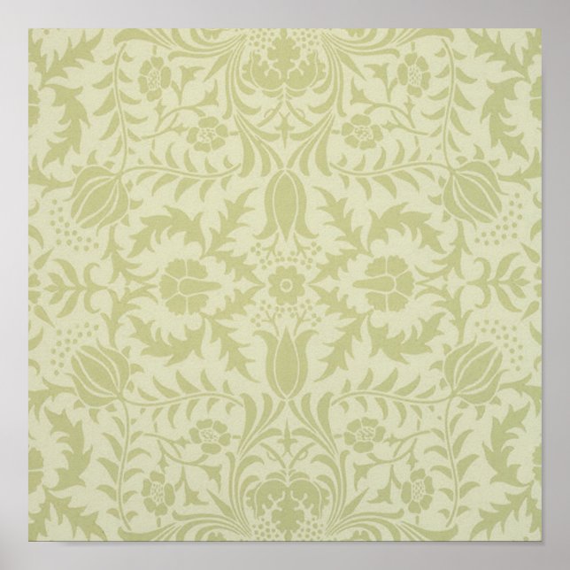 William Morris Borage Wedding Soft Green Poster (Front)