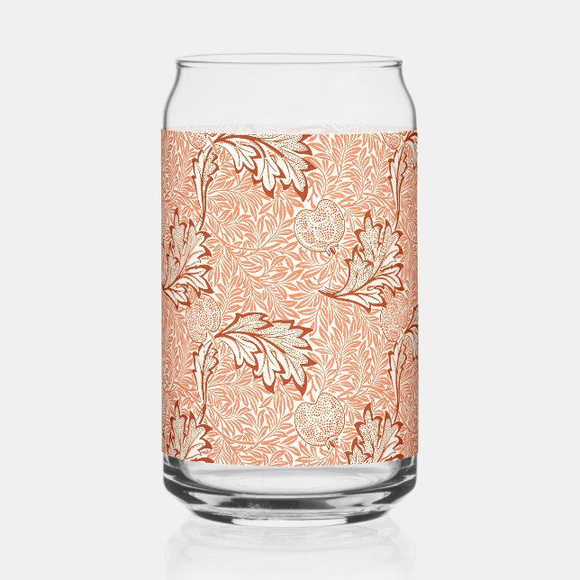 William Morris Botanical Apple Design Can Glass (Front)