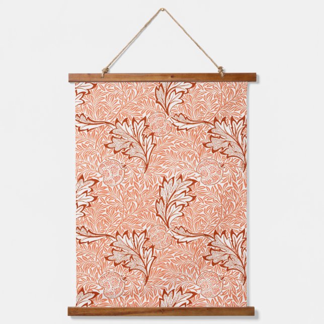 William Morris Botanical Apple Design Hanging Tapestry (Front)