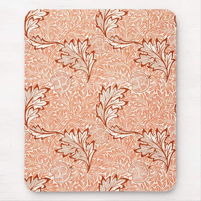 William Morris Botanical Apple Design Mouse Pad (Front)
