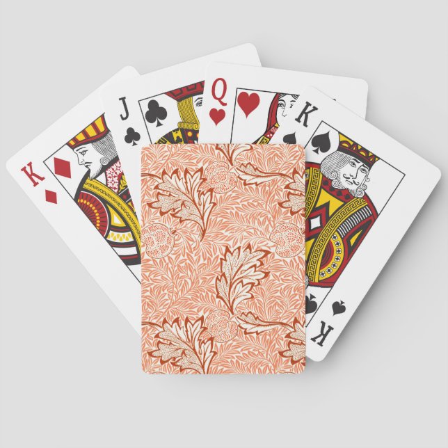 William Morris Botanical Apple Design Playing Cards (Back)