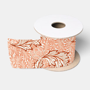 William Morris Botanical Apple Design Satin Ribbon