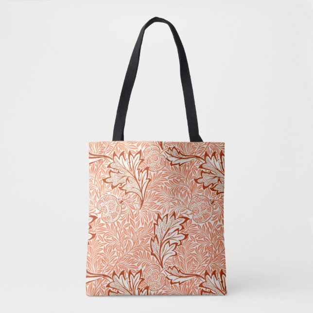 William Morris Botanical Apple Design Tote Bag (Front)