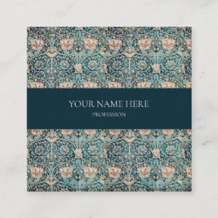 WILLIAM MORRIS BOTANICAL PATTERN BUSINESS CARD