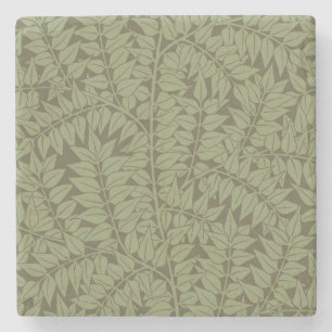 William Morris Branch Art Nouveau Classic Design Stone Coaster