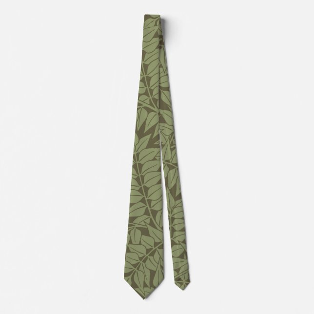 William Morris Branch Leaves Wallpaper Tie (Front)