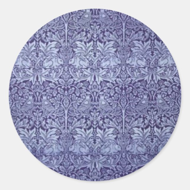 William Morris Brer Rabbit Classic Round Sticker (Front)
