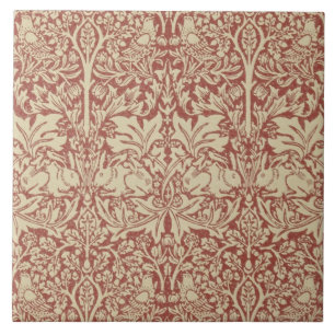William Morris Brer Rabbit Design Ceramic Tile