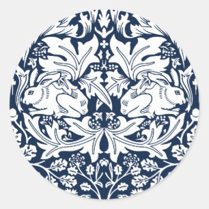 William Morris Brer Rabbit Pattern  Classic Round Sticker
