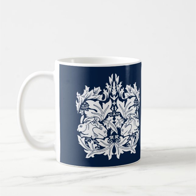 William Morris Brer Rabbit Pattern  Coffee Mug (Left)