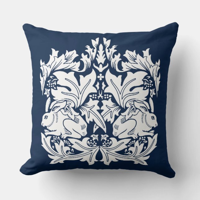 William Morris Brer Rabbit Pattern  Cushion (Front)