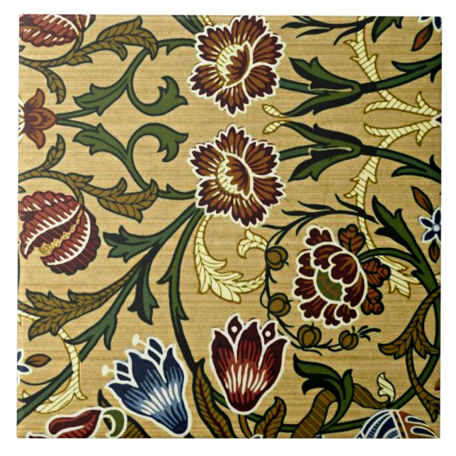 William Morris - Brocade, Ceramic Tile (Front)