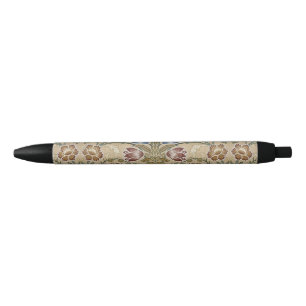 William Morris Brocade Elegant Garden Classic Black Ink Pen