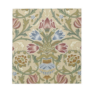 William Morris Brocade Floral Pattern Notepad