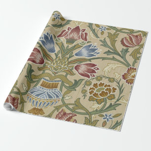 William Morris Brocade Floral Wallpaper Pattern Wrapping Paper