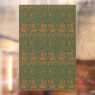 William Morris Brother Rabbit Amber Black Pattern