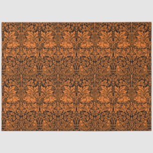 William Morris Brother Rabbit Rust Black Pattern Tissue Paper