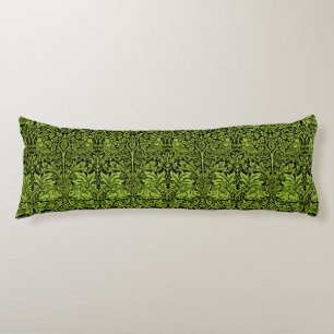 William Morris Brother Rabbit Sage Green Black Body Cushion