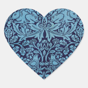 William Morris BrotherRabbit Heart Sticker