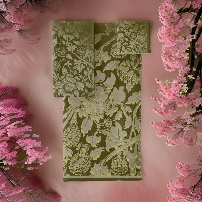 William * Morris  Brown and Taupe  Bath Towel Set (Creator Uploaded)