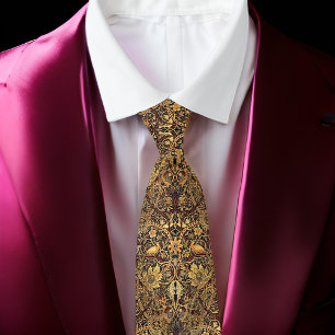 William * Morris BullersWood 1889 Gold Brown Beige Tie