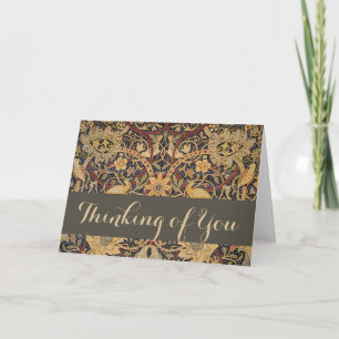 William Morris Bullerswood Faux Tapestry  Card