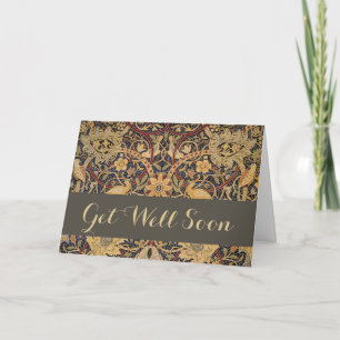 William Morris Bullerswood Faux Tapestry  Card