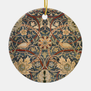 William Morris Bullerswood Faux Tapestry Ceramic Ornament