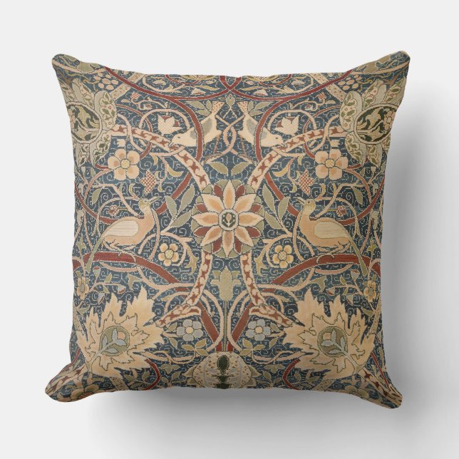 William Morris Bullerswood Faux Tapestry Cushion (Front)
