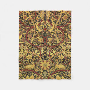 William Morris Bullerswood Faux Tapestry  Fleece Blanket