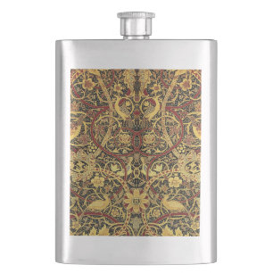 William Morris Bullerswood Faux Tapestry Hip Flask