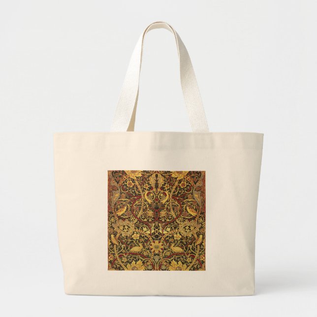 William Morris Bullerswood Faux Tapestry Large Tote Bag (Front)