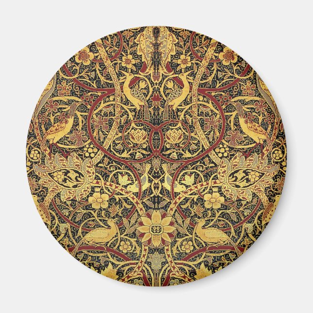 William Morris Bullerswood Faux Tapestry Magnet (Front)