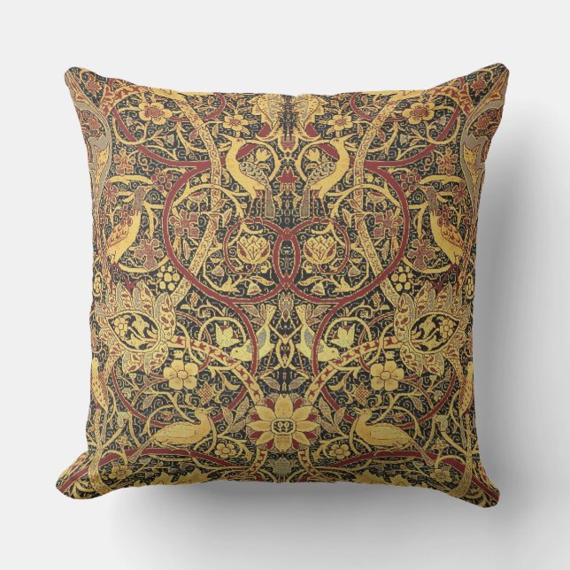 William Morris Bullerswood Faux Tapestry Outdoor Cushion (Front)