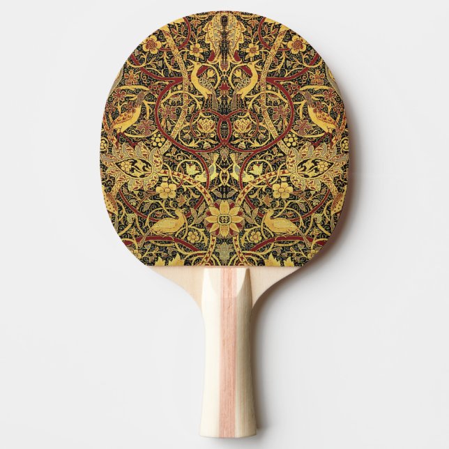 William Morris Bullerswood Faux Tapestry Ping Pong Paddle (Front)