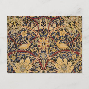 William Morris Bullerswood Faux Tapestry  Postcard