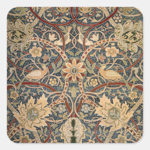 William Morris Bullerswood Faux Tapestry Square Sticker