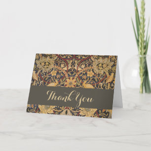 William Morris Bullerswood Faux Tapestry  Thank You Card