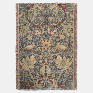 William Morris Bullerswood Faux Tapestry Throw Blanket