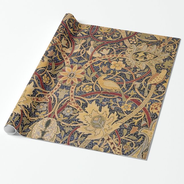 William Morris Bullerswood Faux Tapestry Wrapping Paper (Unrolled)