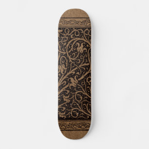 William Morris Campion Tooled Leather Damask Skateboard