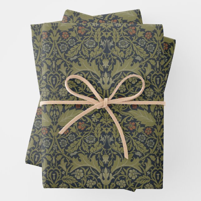 William Morris: Campion Wrapping Paper Sheets (In situ)