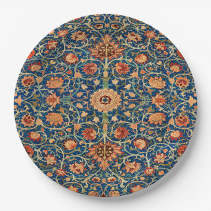 William Morris Carpet Design Paper Plate