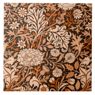William Morris 'Cherwell' in Marmalade Ceramic Tile