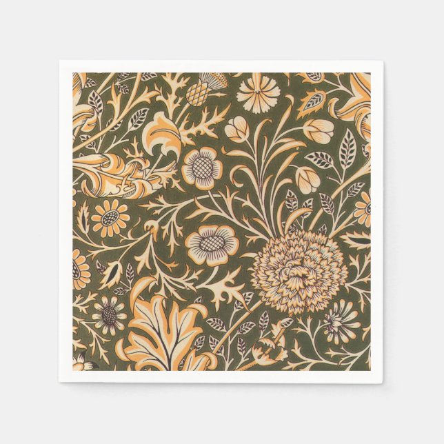 William Morris Cherwell Wallpaper Pattern Napkin (Front)
